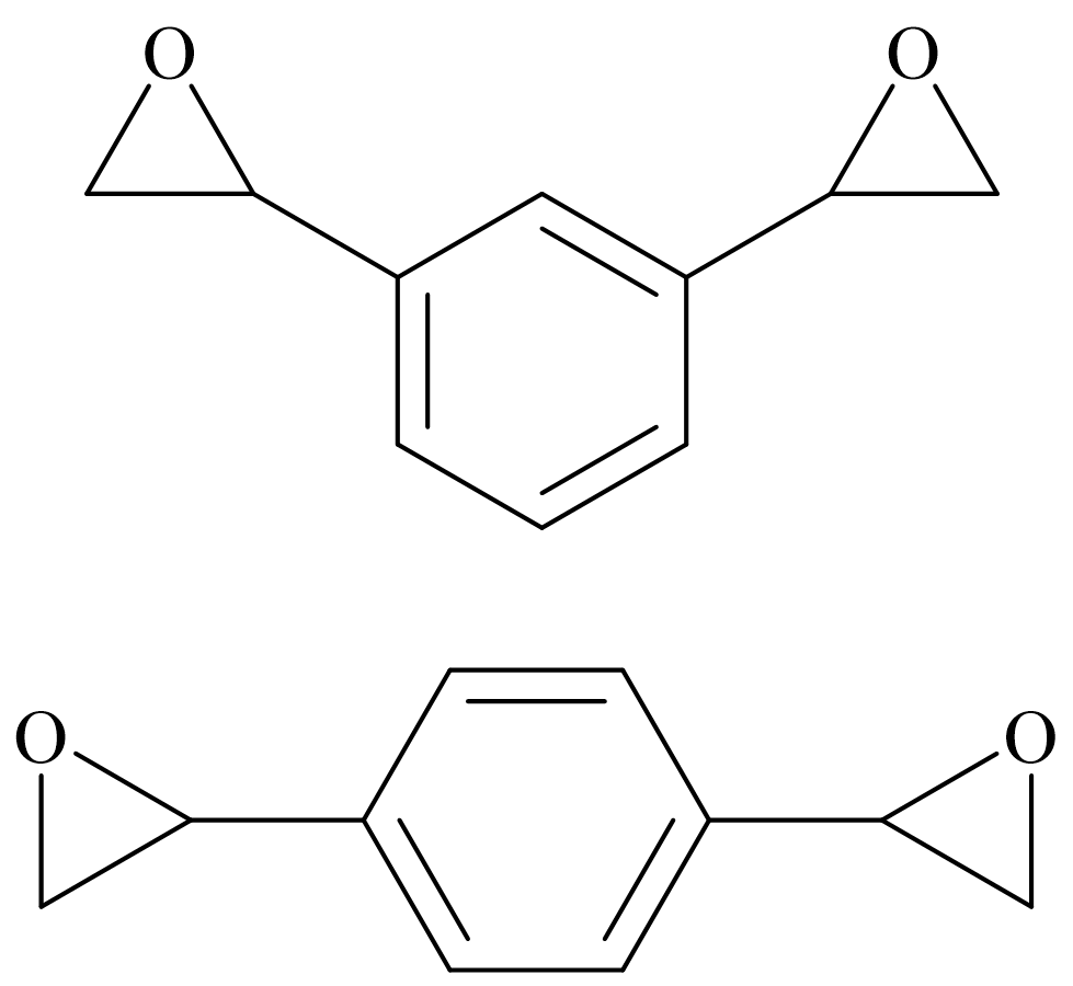 YW-622 · Phenylene bis(oxirane) · structure from the supplied product brochure