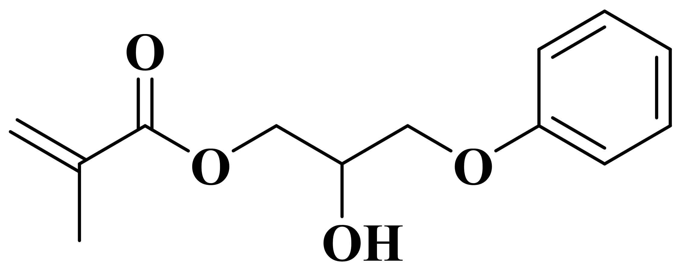 YW-801 · 2-Hydroxy-3-phenoxypropyl methacrylate · structure from the supplied product brochure